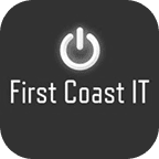 first coast IT logo grayscale